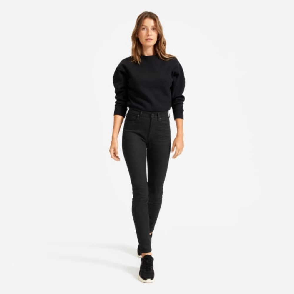 Everlane Black Denim High-Rise Skinny Jean size 26